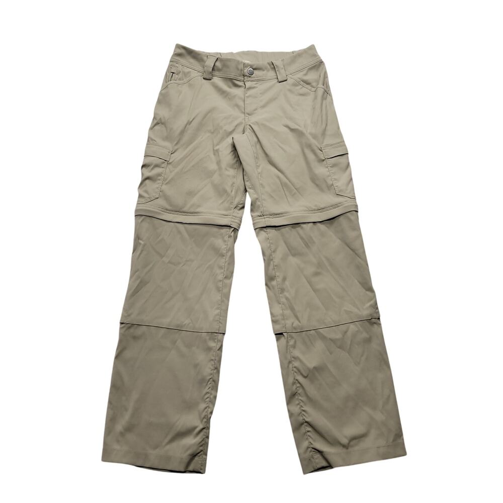 Duluth Trading Co Womens 6x31 Convertible Zip Off Cargo Hiking Pants Khaki